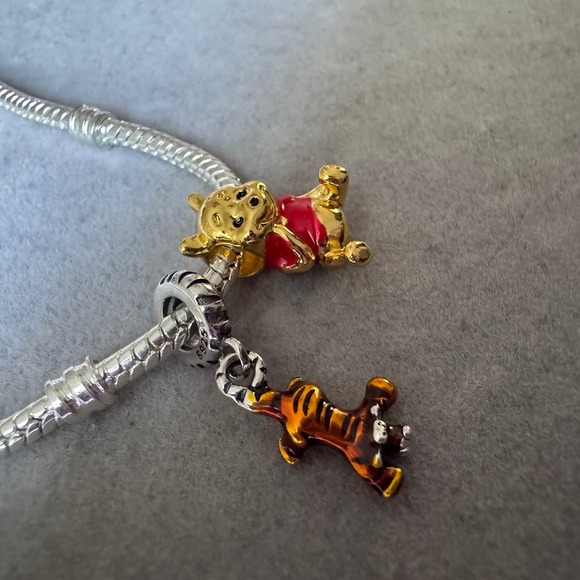 Winnie the Pooh and Tigger Charms fits PANDORA - Picture 3 of 8